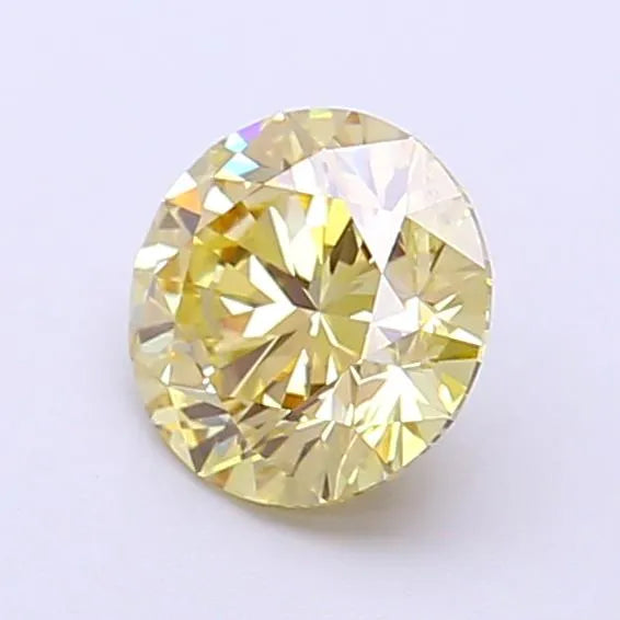 1.01ct Round Lab Grown Diamond (Colour Fancy Yellow, Clarity VS1, Cut ID, IGI Certified)