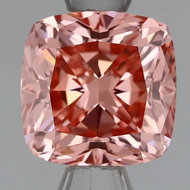 1.02ct Cushion modified Lab Grown Diamond (Colour Fancy Intense Pink, Clarity VS2, Cut VG, IGI Certified)