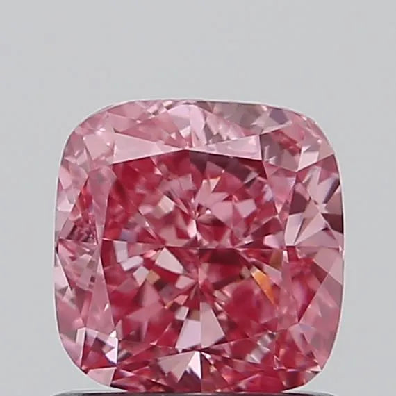 1.02ct Cushion modified Lab Grown Diamond (Colour Fancy Vivid Pink, Clarity VVS2, IGI Certified)