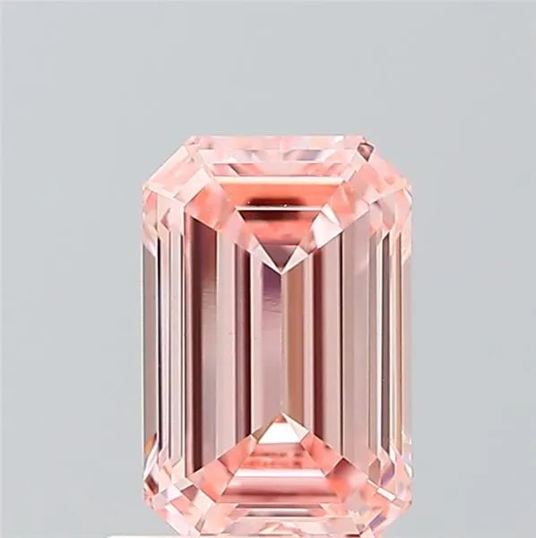 1.02ct Emerald Lab Grown Diamond (Colour Fancy Intense Pink, Clarity VVS2, IGI Certified)