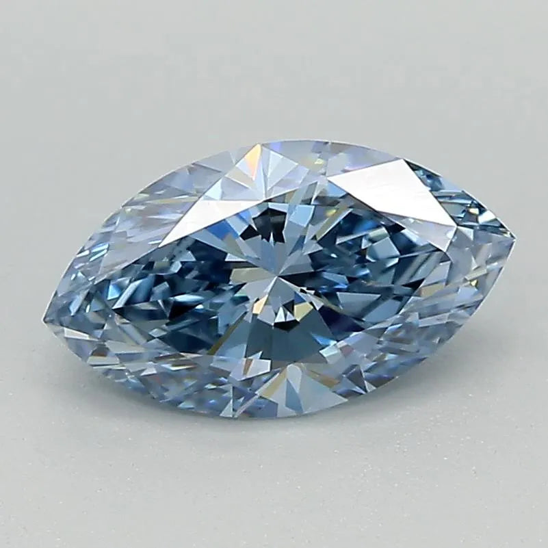 1.02ct Marquise Lab Grown Diamond (Colour Fancy Deep Blue, Clarity VS1, Cut VG, IGI Certified)