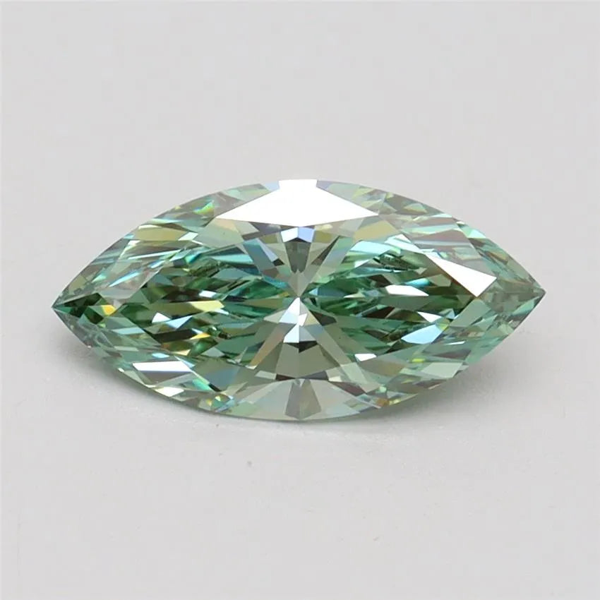 1.02ct Marquise Lab Grown Diamond (Colour Fancy Vivid Green, Clarity VVS2, IGI Certified)