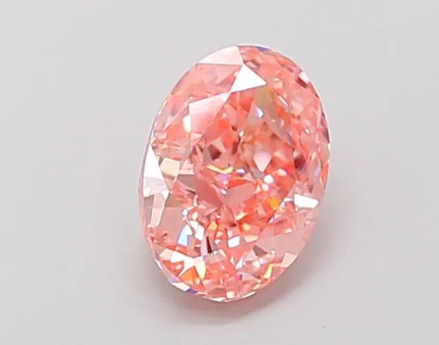 1.02ct Oval Lab Grown Diamond (Colour Fancy Vivid Pink, Clarity VS1, IGI Certified)