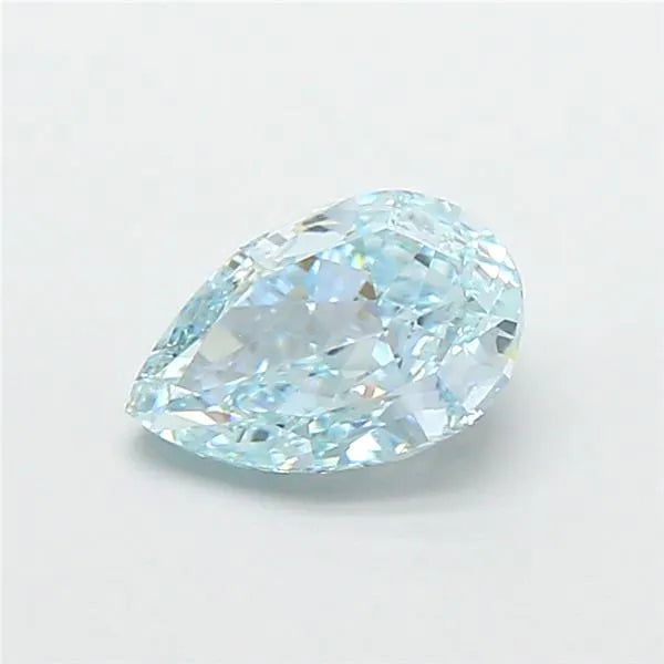 1.02ct Pear Lab Grown Diamond (Colour Fancy Blueish Green, Clarity VVS2, IGI Certified)