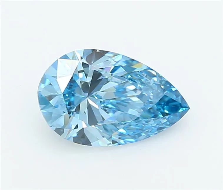 1.02ct Pear Lab Grown Diamond (Colour Fancy Vivid Blue, Clarity VVS1, IGI Certified)