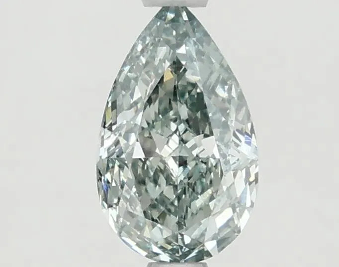 1.02ct Pear Lab Grown Diamond (Colour Fancy Vivid Green, Clarity VS1, IGI Certified)
