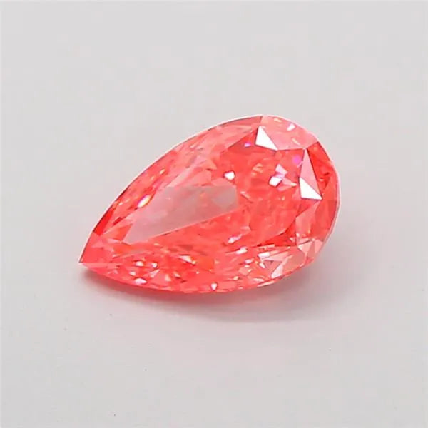 1.02ct Pear Lab Grown Diamond (Colour Fancy Vivid Pink, Clarity VVS2, IGI Certified)
