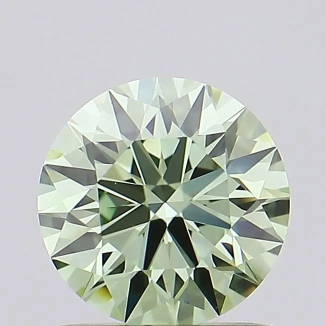 1.02ct Round Lab Grown Diamond (Colour Fancy Intense Green, Clarity VVS2, Cut ID, IGI Certified)