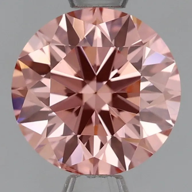 1.02ct Round Lab Grown Diamond (Colour Fancy Intense Pink, Clarity VS2, Cut ID, IGI Certified)