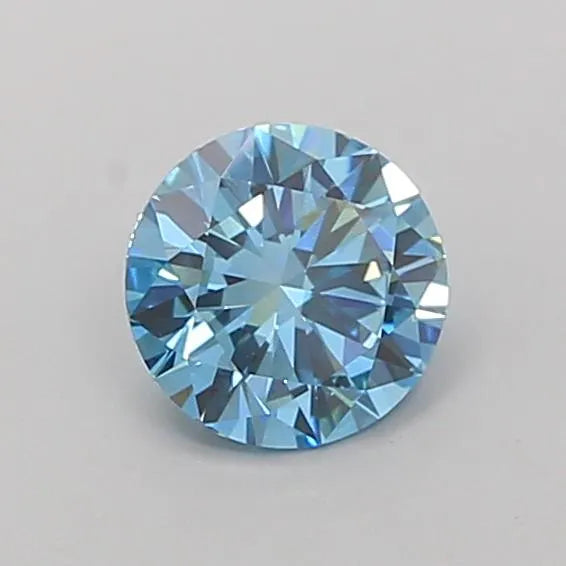1.02ct Round Lab Grown Diamond (Colour Fancy Vivid Blue, Clarity VS1, Cut VG, IGI Certified)
