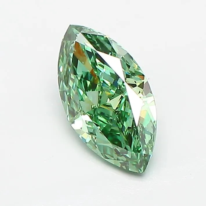 1.03ct Marquise Lab Grown Diamond (Colour Fancy Vivid Green, Clarity VS2, IGI Certified)