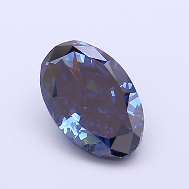 1.03ct Oval Lab Grown Diamond (Colour Fancy Deep Blue, Clarity VVS1, IGI Certified)