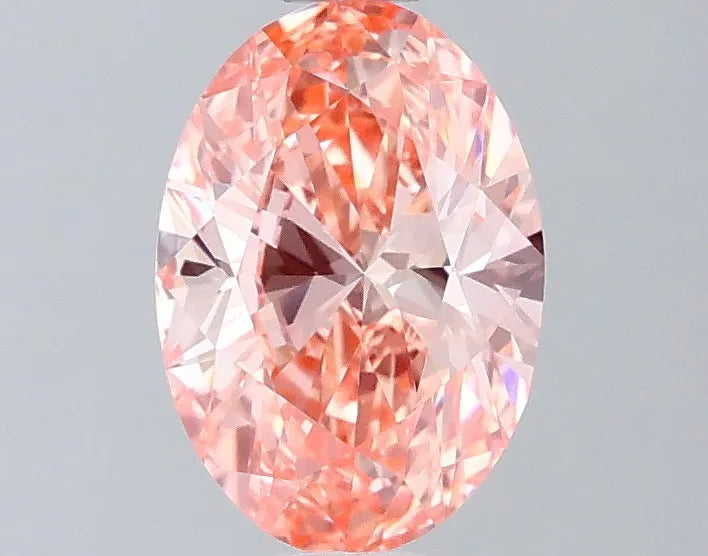 1.03ct Oval Lab Grown Diamond (Colour Fancy Vivid Pink, Clarity VVS2, IGI Certified)