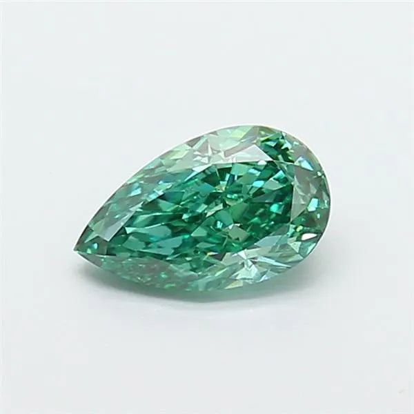 1.03ct Pear Lab Grown Diamond (Colour Fancy Vivid Blueish Green, Clarity VVS2, IGI Certified)
