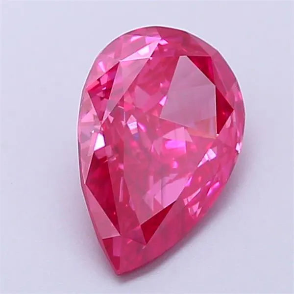 1.03ct Pear Lab Grown Diamond (Colour Fancy Vivid Pink, Clarity SI1, IGI Certified)