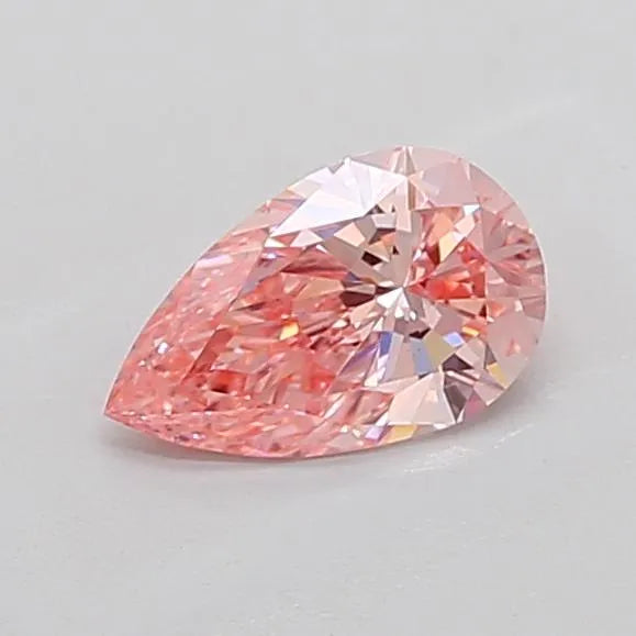 1.03ct Pear Lab Grown Diamond (Colour Fancy Vivid Pink, Clarity VVS2, IGI Certified)