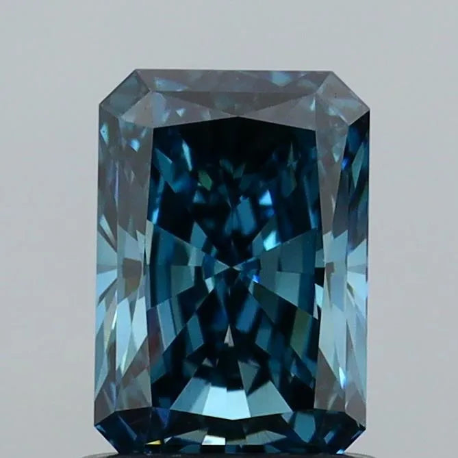 1.03ct Radiant Lab Grown Diamond (Colour Fancy Deep Greenish Blue, Clarity VVS2, IGI Certified)