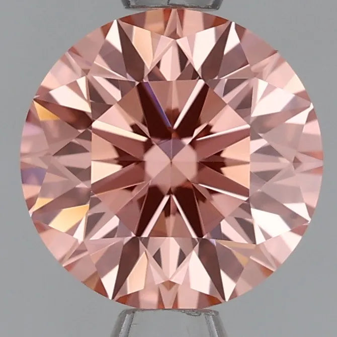 1.03ct Round Lab Grown Diamond (Colour Fancy Intense Pink, Clarity VS1, Cut ID, IGI Certified)