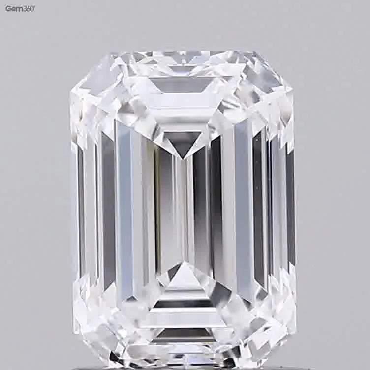 1.04ct Emerald Lab Grown Diamond (Colour D, Clarity VVS1, IGI Certified)
