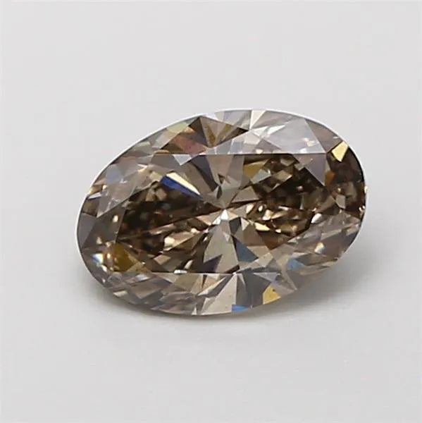 1.04ct Oval Lab Grown Diamond (Colour Fancy Brownish Gray, Clarity VS2, IGI Certified)
