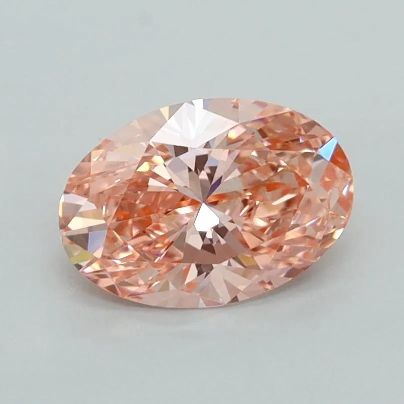 1.04ct Oval Lab Grown Diamond (Colour Fancy Vivid Pink, Clarity VVS1, IGI Certified)