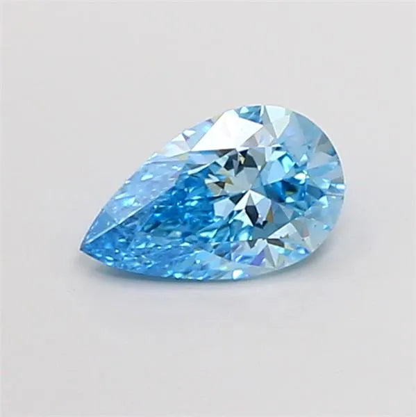 1.04ct Pear Lab Grown Diamond (Colour Fancy Vivid Blue, Clarity VS1, IGI Certified)