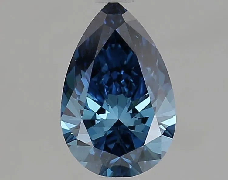 1.04ct Pear Lab Grown Diamond (Colour Fancy Vivid Blue, Clarity VVS2, IGI Certified)