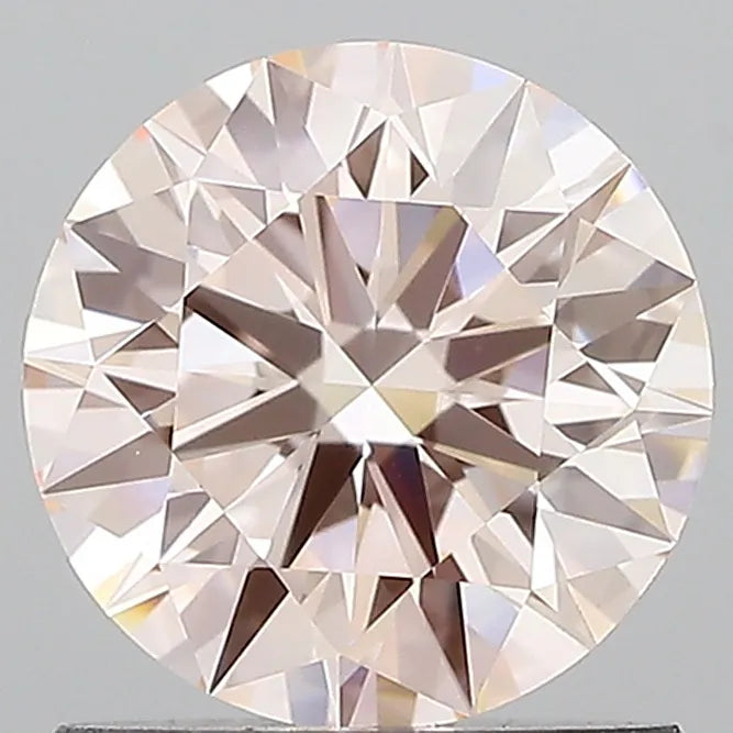 1.04ct Round Lab Grown Diamond (Colour Fancy Pink, Clarity VVS1, Cut ID, IGI Certified)