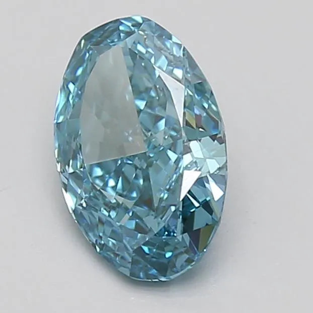 1.05ct Oval Lab Grown Diamond (Colour Fancy Vivid Blue, Clarity VS1, Cut VG, IGI Certified)