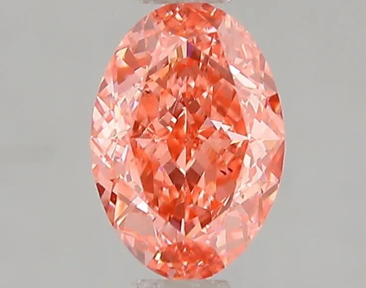 1.05ct Oval Lab Grown Diamond (Colour Fancy Vivid Pink, Clarity VS2, IGI Certified)