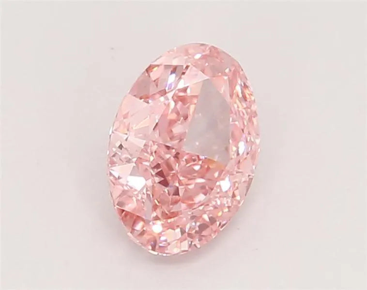 1.05ct Oval Lab Grown Diamond (Colour Fancy Vivid Pink, Clarity VVS2, IGI Certified)