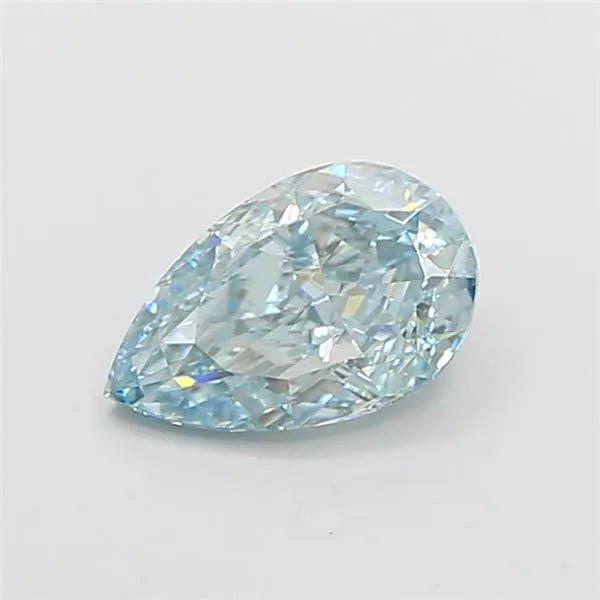 1.05ct Pear Lab Grown Diamond (Colour Fancy Intense Blue, Clarity VVS2, IGI Certified)