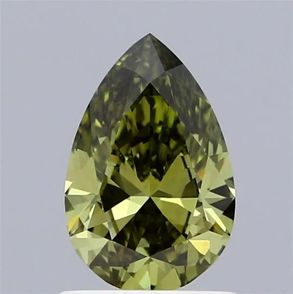 1.05ct Pear Lab Grown Diamond (Colour Fancy Vivid Green, Clarity VS1, IGI Certified)