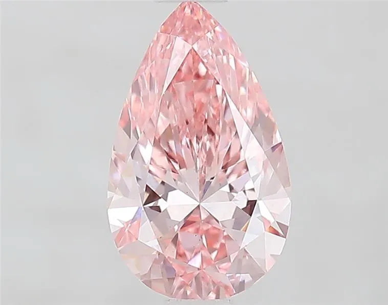 1.05ct Pear Lab Grown Diamond (Colour Fancy Vivid Pink, Clarity VS1, IGI Certified)