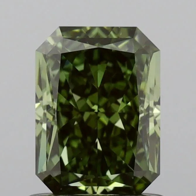 1.05ct Radiant Lab Grown Diamond (Colour Fancy Gray Green, Clarity VVS2, IGI Certified)