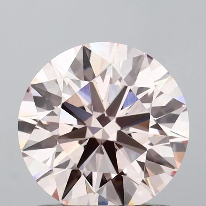 1.05ct Round Lab Grown Diamond (Colour Fancy Light Pink, Clarity VVS2, Cut ID, IGI Certified)