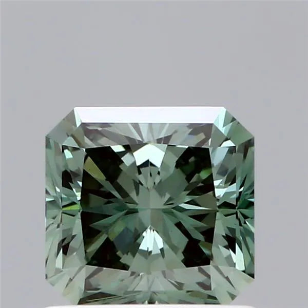 1.05ct Square radiant Lab Grown Diamond (Colour Fancy Intense Green, Clarity VS1, IGI Certified)