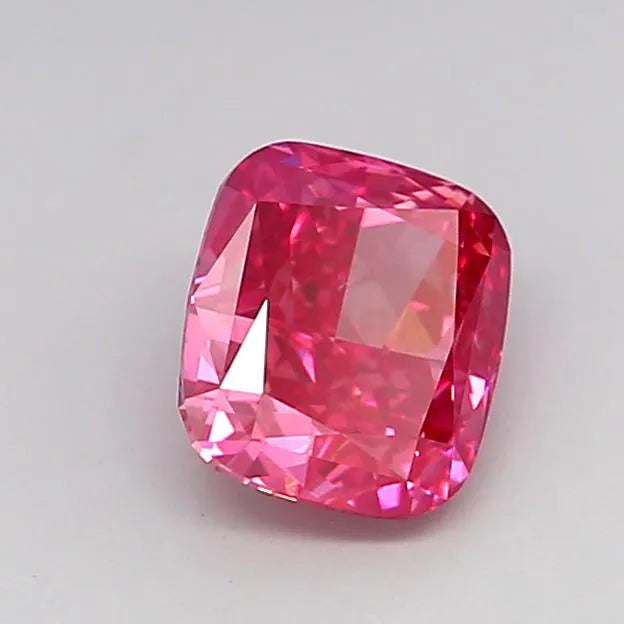 1.06ct Cushion modified Lab Grown Diamond (Colour Fancy Vivid Pink, Clarity VS1, IGI Certified)