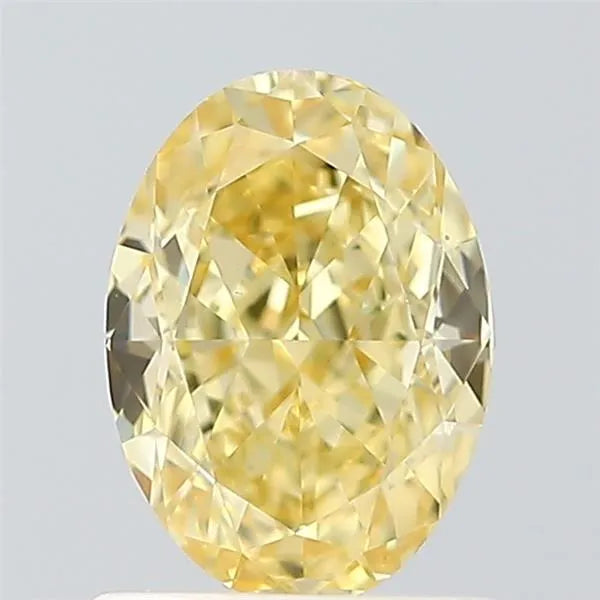 1.06ct Oval Lab Grown Diamond (Colour Fancy Intense Yellow, Clarity VVS2, IGI Certified)