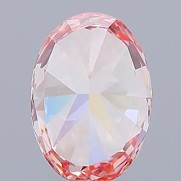 1.06ct Oval Lab Grown Diamond (Colour Fancy Vivid Pink, Clarity VS1, IGI Certified)