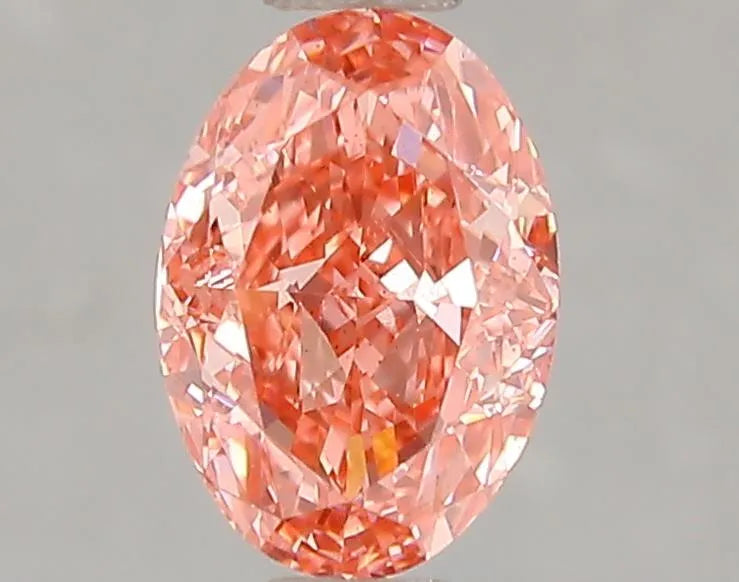 1.06ct Oval Lab Grown Diamond (Colour Fancy Vivid Pink, Clarity VS2, IGI Certified)