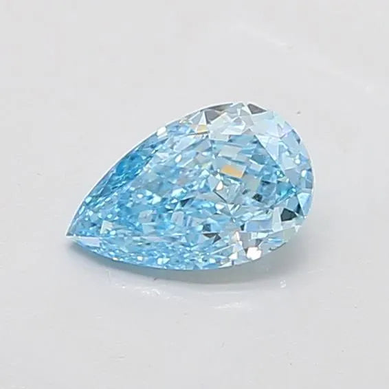 1.06ct Pear Lab Grown Diamond (Colour Fancy Vivid Blue, Clarity VS1, IGI Certified)