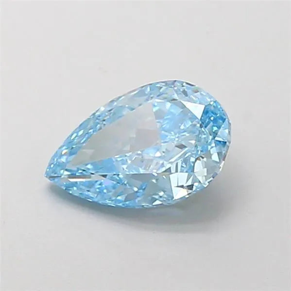 1.06ct Pear Lab Grown Diamond (Colour Fancy Vivid Blue, Clarity VVS1, IGI Certified)