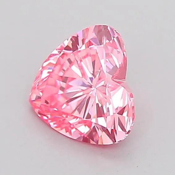 1.07ct Heart Lab Grown Diamond (Colour Fancy Vivid Pink, Clarity VS1, IGI Certified)