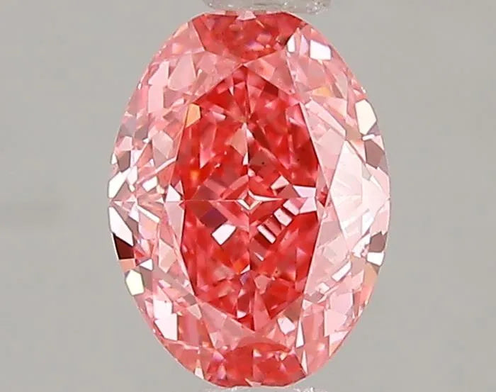1.07ct Oval Lab Grown Diamond (Colour Fancy Vivid Pink, Clarity VS1, IGI Certified)