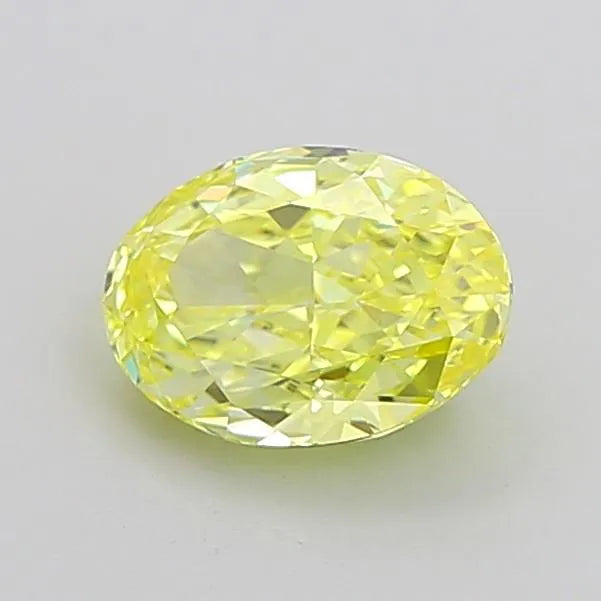 1.07ct Oval Lab Grown Diamond (Colour Fancy Vivid Yellow, Clarity VS1, IGI Certified)