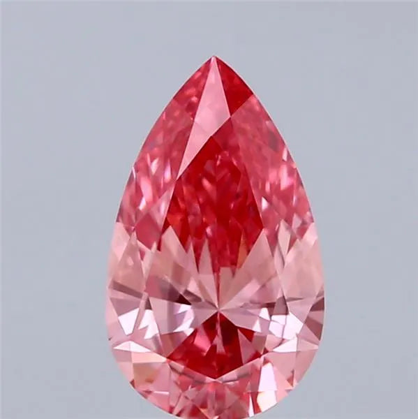 1.07ct Pear Lab Grown Diamond (Colour Fancy Vivid Pink, Clarity SI1, IGI Certified)