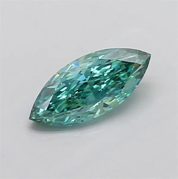 1.08ct Marquise Lab Grown Diamond (Colour Fancy Vivid Green, Clarity VS2, IGI Certified)