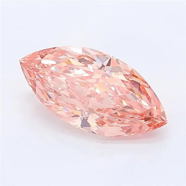 1.08ct Marquise Lab Grown Diamond (Colour Fancy Vivid Pink, Clarity VVS1, IGI Certified)