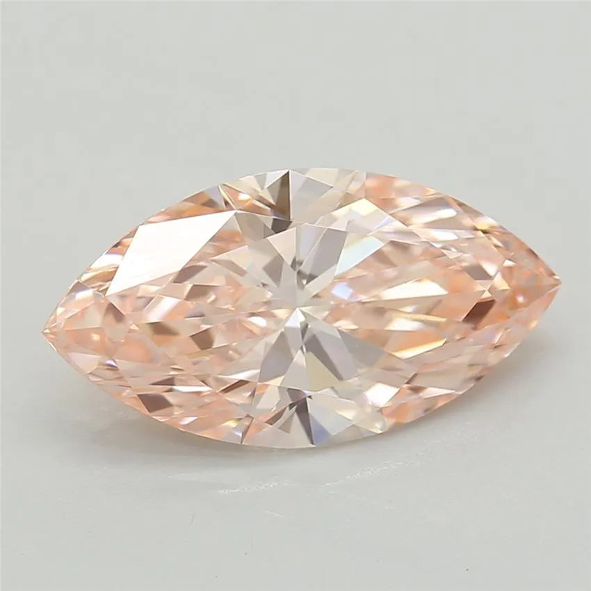 1.08ct Marquise Lab Grown Diamond (Colour Fancy Vivid Pink, Clarity VVS2, IGI Certified)